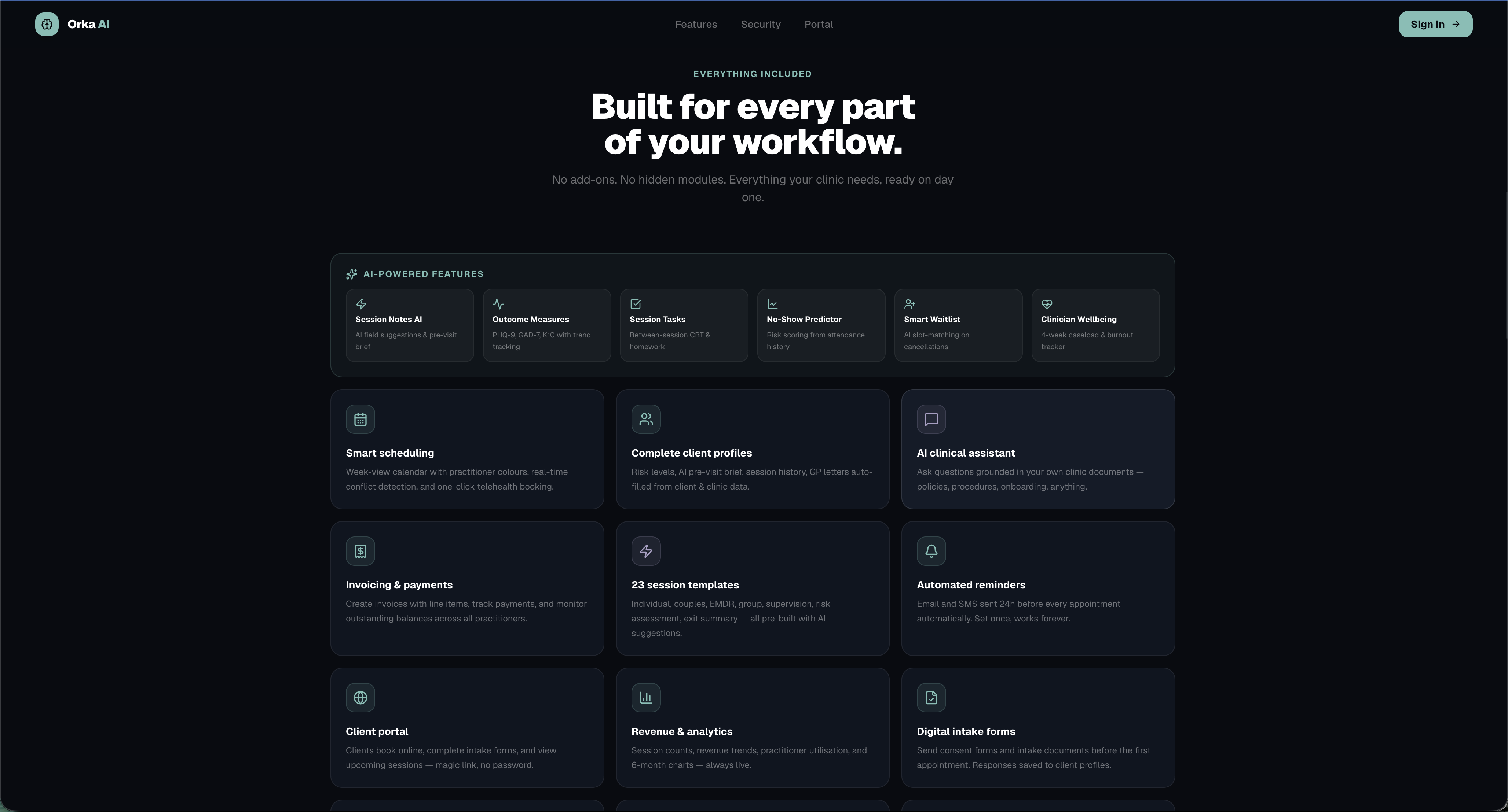 Orka AI, Practice Management Platform